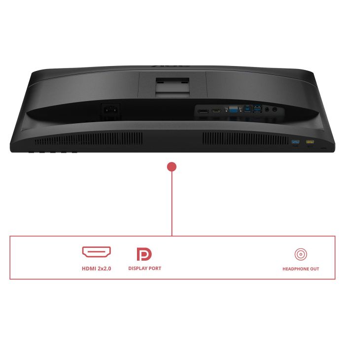 AOC U34E2M Monitor 86,4cm/34" Wide Quad HD (3440x1440) 100Hz DP 2xHDMI 4 ms Negro 5