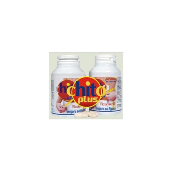 FLEURYMER Chito Slim Light Plus Adelgazante con Chitosán, Té Verde, Piña y Garcinia Cambogia 90 Cápsulas
