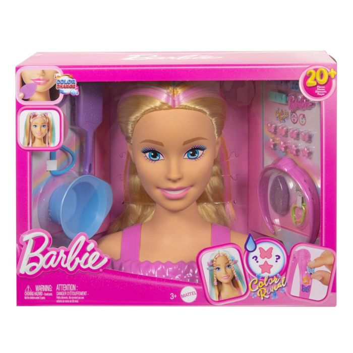 Mattel Barbie Busto Fashionista Rubia con Más de 20 Accesorios de Estilismo 1 Mattel Barbie Busto Fashionista Rubia con Más de 20 Accesorios de Estilismo 1
