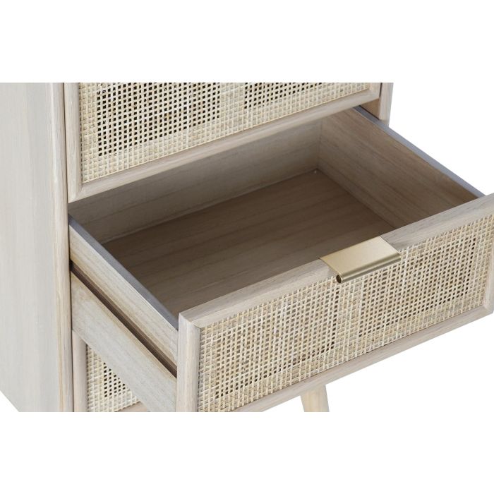 DKD Home Decor Cajonera Scandi Natural Dorado 5 Cajones 100.5 x 42 x 36.5 cm Paulownia/MDF 3