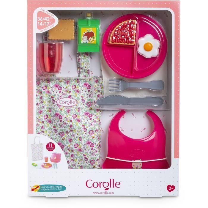 Accesorios para bebé - COROLLE - Caja de comida grande - Para muñecos bebés de 36 y 42 cm - 11 accesorios - A partir de 2 años 1 Accesorios para bebé - COROLLE - Caja de comida grande - Para muñecos bebés de 36 y 42 cm - 11 accesorios - A partir de 2 años 1