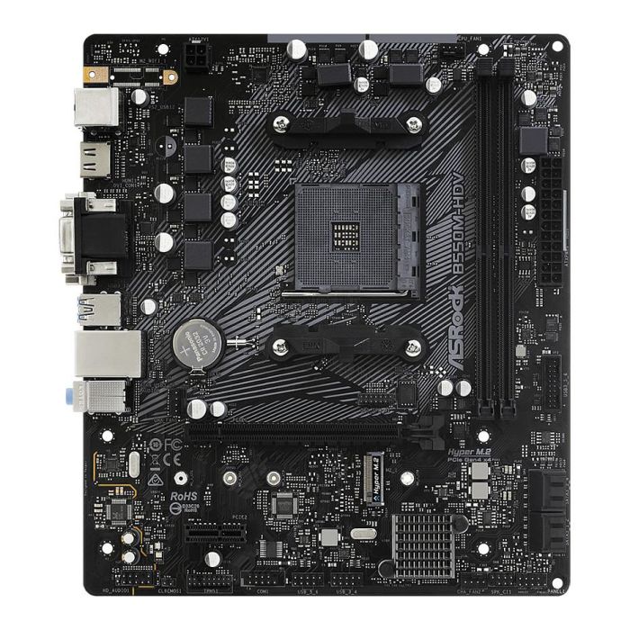 ASRock B550M-HDV Placa Base para AMD AM4 Ryzen 3000 Series, DDR4, mATX, AMD B550 1