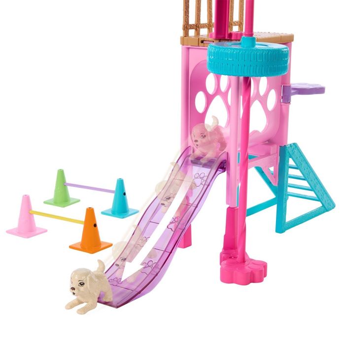 Barbie Hrm10 Muñeca Stacie Al Rescate: Parque de Juego de Carrera de Obstáculos para Cachorros con Accesorios 2