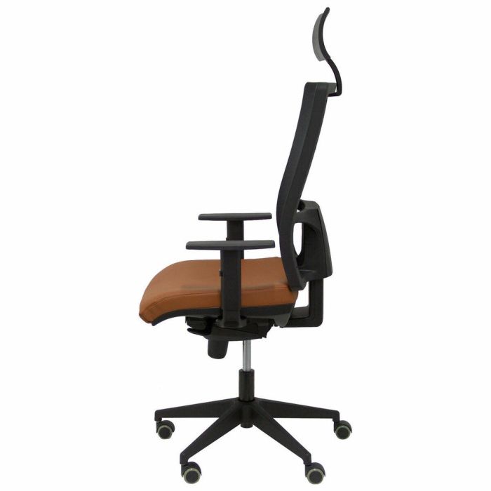 Silla de Oficina con Cabecero Horna P&C Marrón 2 Silla de Oficina con Cabecero Horna P&C Marrón 2