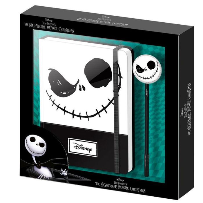 Caja Regalo con Diario y Bolígrafo Fashion Face Disney Pesadilla Antes de Navidad Negro 0 Caja Regalo con Diario y Bolígrafo Fashion Face Disney Pesadilla Antes de Navidad Negro 0