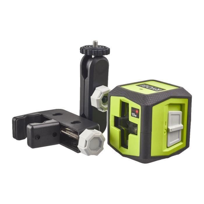 Ryobi RBCLLR1 Láser de línea cruzada roja Alcance 10m, Precisión ±0,5 mm, Incluye Pinza y 2 Pilas 1 Ryobi RBCLLR1 Láser de línea cruzada roja Alcance 10m, Precisión ±0,5 mm, Incluye Pinza y 2 Pilas 1