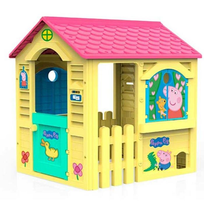 Casa peppa pig con hueco para mascotas 84x103x104 cm