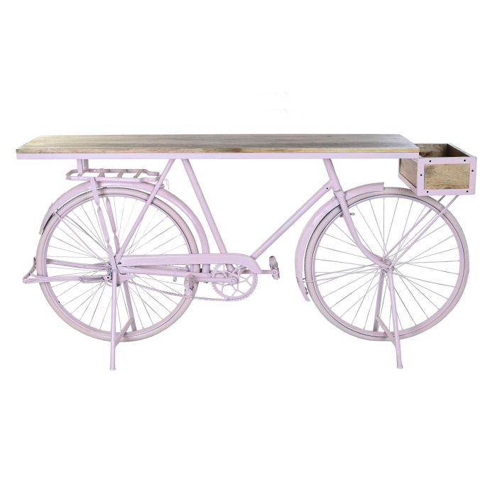 DKD Home Decor Consola Shabby Rosa Palo Natural, Hierro y Mango, diseño Bicicleta, 180x41x94 cm (Ancho x Largo x Alto) 4 DKD Home Decor Consola Shabby Rosa Palo Natural, Hierro y Mango, diseño Bicicleta, 180x41x94 cm (Ancho x Largo x Alto) 4