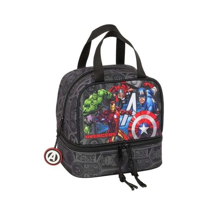 Portameriendas The Avengers Vendetta Negro 20 x 20 x 15 cm