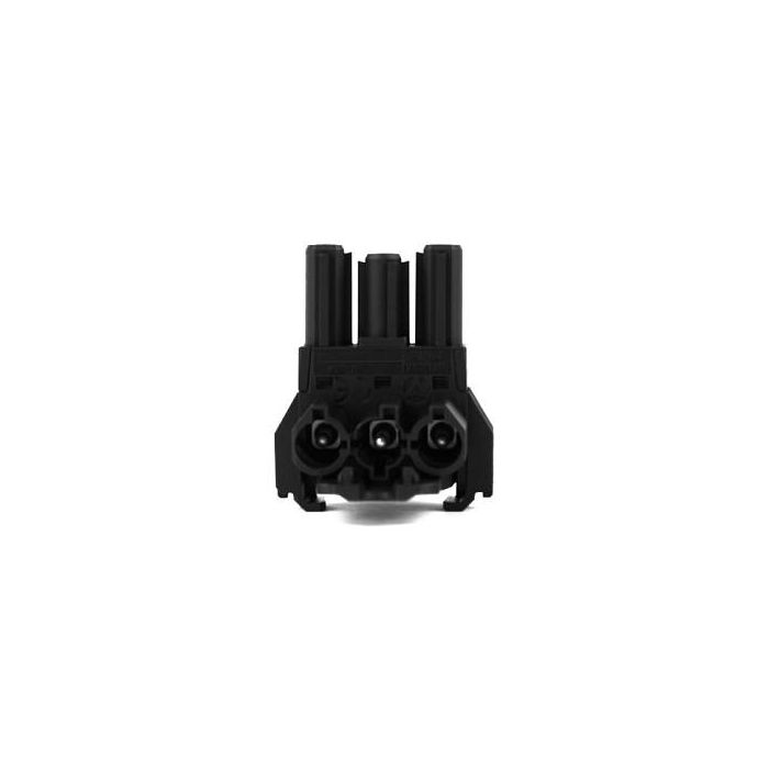 Bachmann 375.107 Bloque Terminal Wieland GST18, 1 Entrada / 2 Salidas con Posibilidad de Montaje, Color Negro