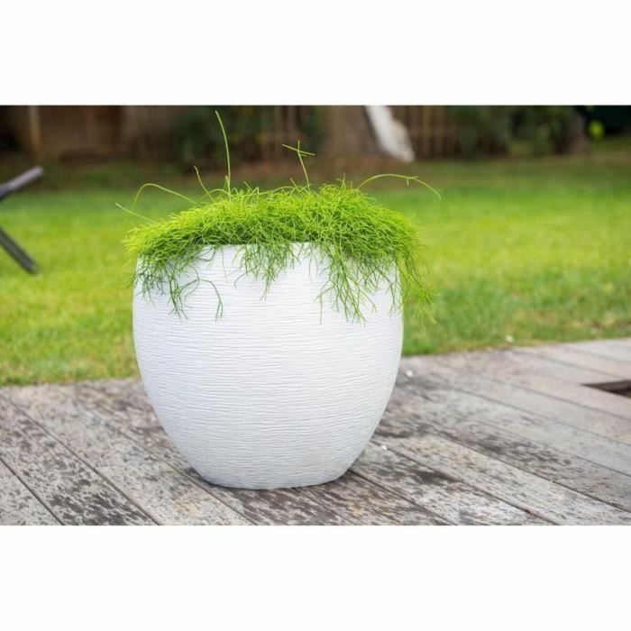 EDA Graphit maceta redonda Ø50cm - Capacidad 46L - Blanco encalado 1 EDA Graphit maceta redonda Ø50cm - Capacidad 46L - Blanco encalado 1