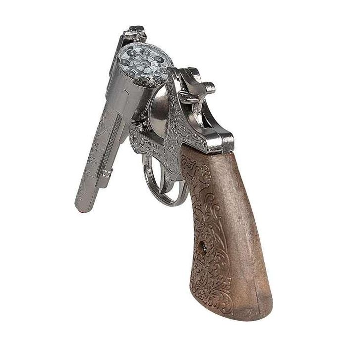 Revolver 8 tiros color plata 22x5x3,5 cm 1 Revolver 8 tiros color plata 22x5x3,5 cm 1