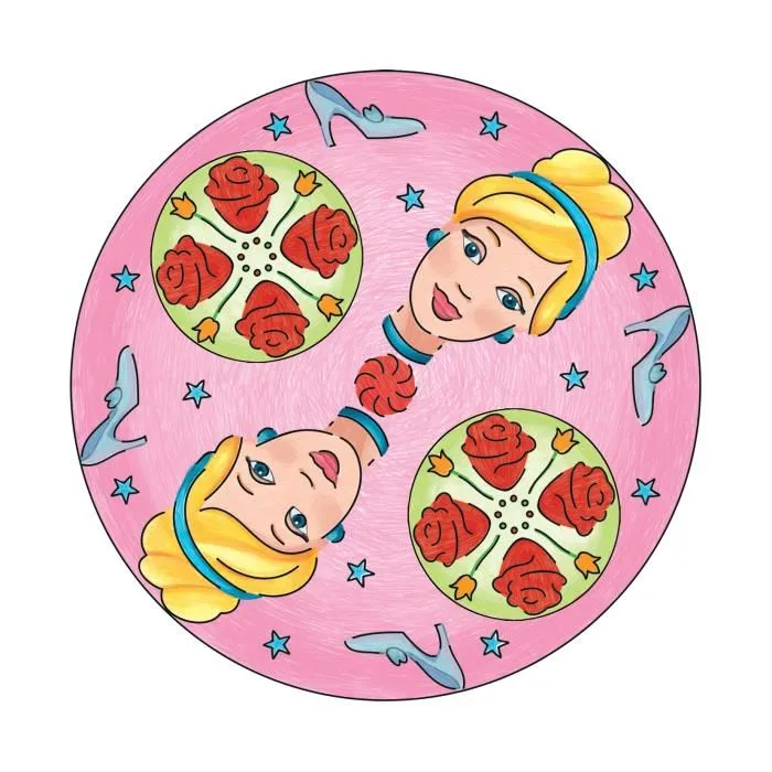 Ravensburger 4005556238477 Princesas Disney Mandala Midi Rompecabezas A partir de 6 años