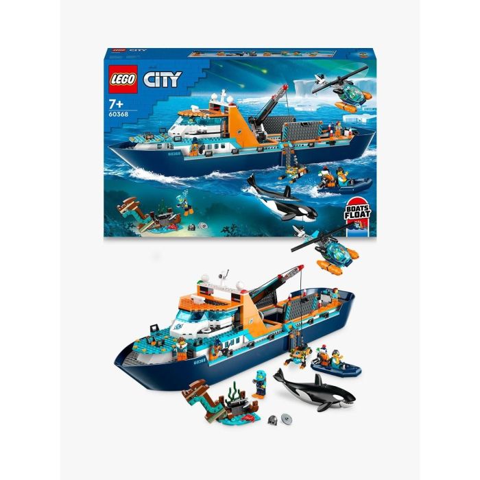 LEGO City 60368 The Arctic Exploration Ship, gran juguete de bote flotante para niños 11 LEGO City 60368 The Arctic Exploration Ship, gran juguete de bote flotante para niños 11