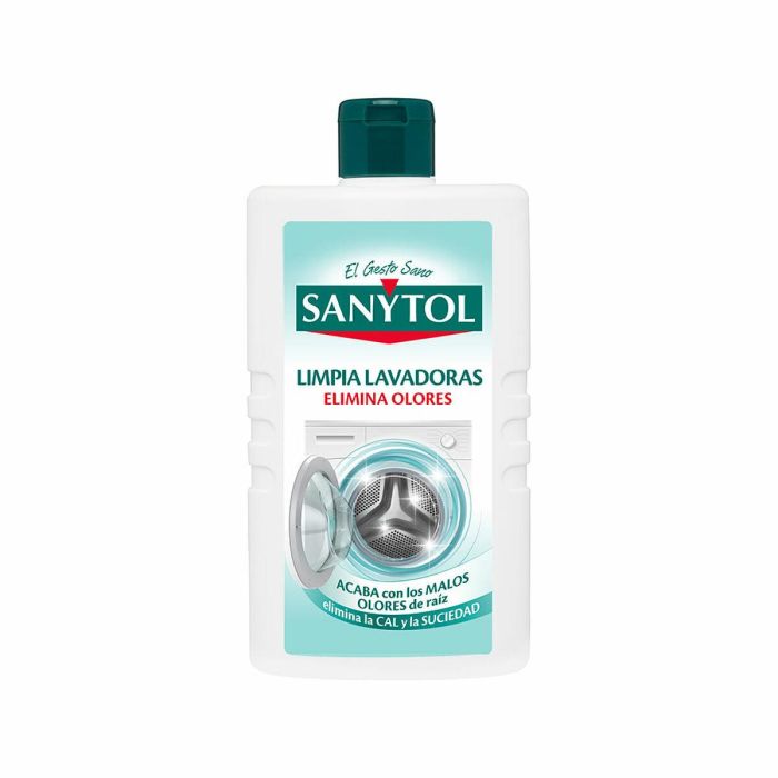 Sanytol Limpiador Higienizante de Lavadoras Elimina Olores, Cal y Residuos 250 ml