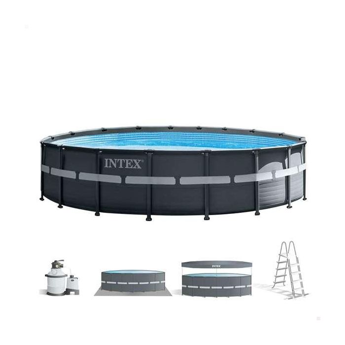 Piscina desmontable redonda iscina ultra xtr con depuradora de arena,escalera,cobertor y tapiz (capacidad 26330 litros) 549x132 cm Piscina desmontable redonda iscina ultra xtr con depuradora de arena,escalera,cobertor y tapiz (capacidad 26330 litros) 549x132 cm
