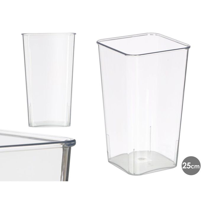 Giftdecor Jarrón Cuadrado Acrílico Transparente 24.5 cm Alto, 14x14 cm y Base 11x11 cm (24 Unidades) Giftdecor Jarrón Cuadrado Acrílico Transparente 24.5 cm Alto, 14x14 cm y Base 11x11 cm (24 Unidades)