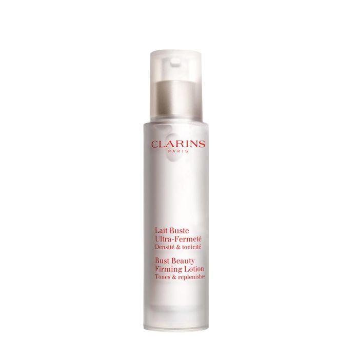 Clarins C1689B Leche Ultra Firmeza Busto 50ml. Loción Reafirmante y Tensora para Cuello, Pecho y Escote. Hidratación Profunda para Piel Luminosa.