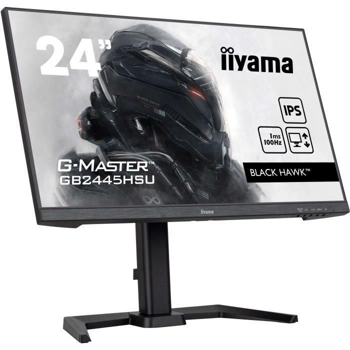 Iiyama GB2445HSU-B2 Monitor IPS 24" Full HD 100Hz 1ms 300cd/m² Negro 2 Iiyama GB2445HSU-B2 Monitor IPS 24" Full HD 100Hz 1ms 300cd/m² Negro 2