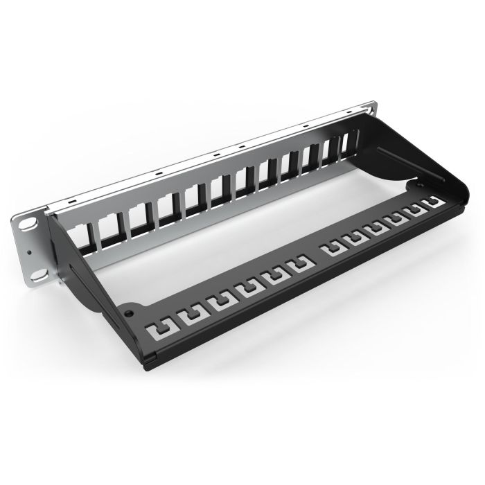 DIGITUS Patchpanel 1HE 12-Port Modular schw. 5