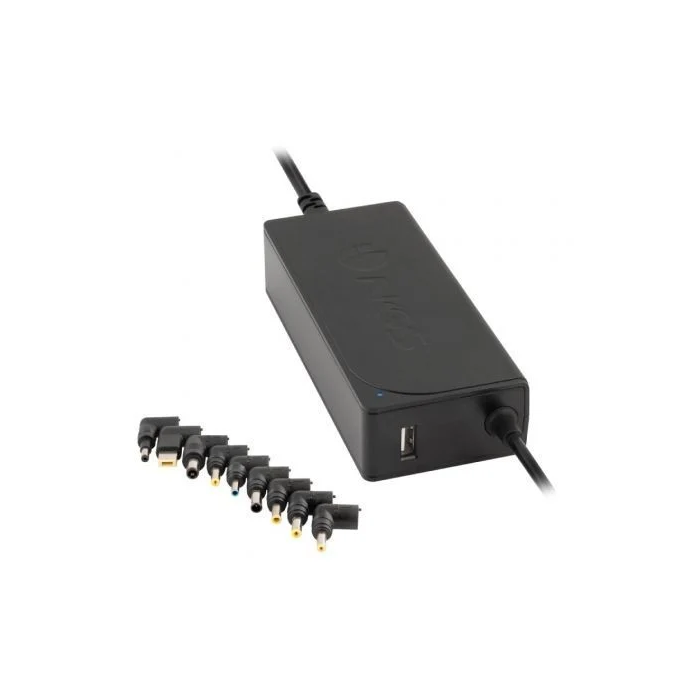 NGS Cargador Portátil W-70W 70W Automático 9 Conectores Voltaje 18.5-20V USB