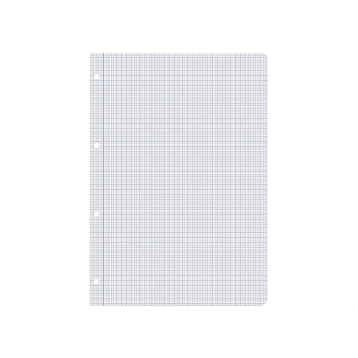 Liderpapel Recambio A4 100 Hojas 60gr Cuadro 3mm Con Margen 4 Taladros 7