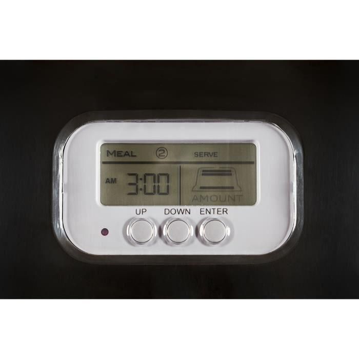 Eyenimal Dispensador automático de croquetas programable con pantalla LCD, 5 kg, para gatos y perros pequeños, negro, 45x20x47 cm 1