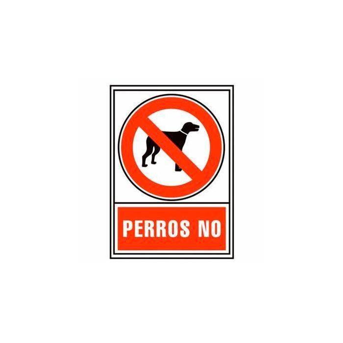 Archivo 2000 Señal "Perros No" 210x297 mm Pvc 700 Micras Blanco-Rojo Archivo 2000 Señal "Perros No" 210x297 mm Pvc 700 Micras Blanco-Rojo
