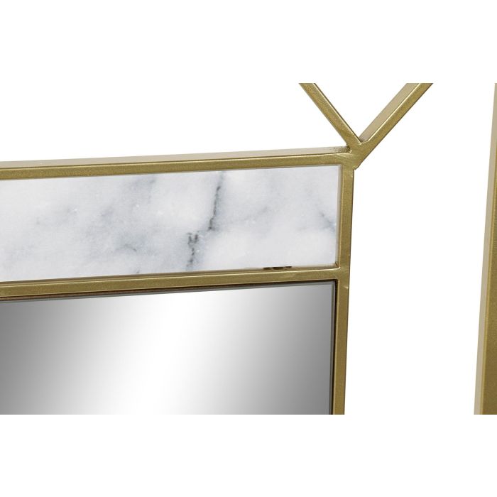 DKD Home Decor Espejo Chic Dorado de Metal y MDF 80x60 cm con 1.5 cm de Profundidad 2