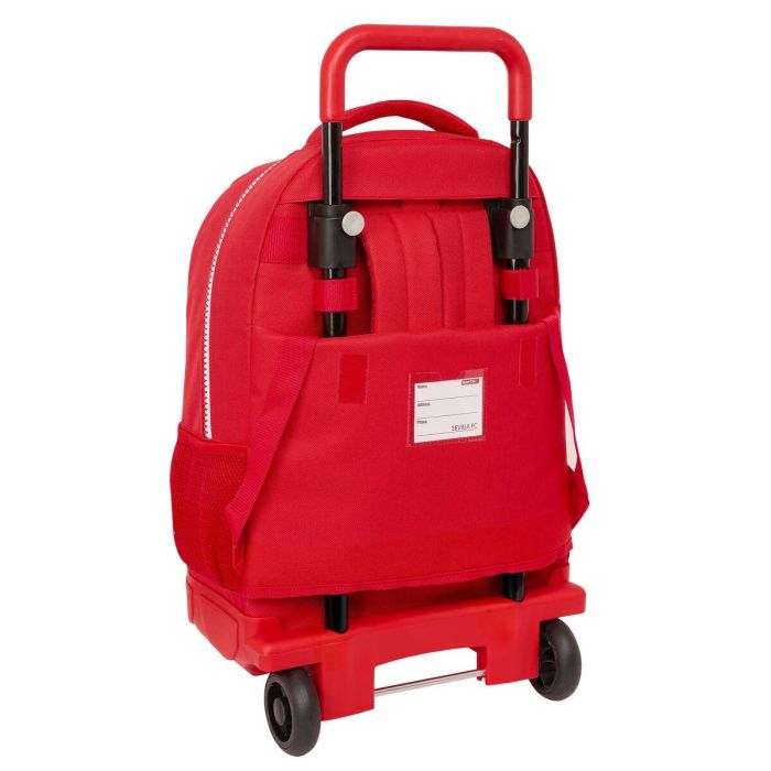Mochila Escolar con Ruedas Sevilla Fútbol Club Rojo 33 x 45 x 22 cm 2