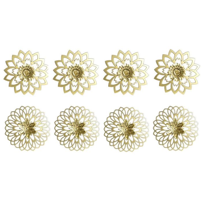 Decoracion Pared Neoclasico DKD Home Decor Dorado Champan 2 x 25 x 25 cm Set de 4 (2 Unidades) 2 Decoracion Pared Neoclasico DKD Home Decor Dorado Champan 2 x 25 x 25 cm Set de 4 (2 Unidades) 2