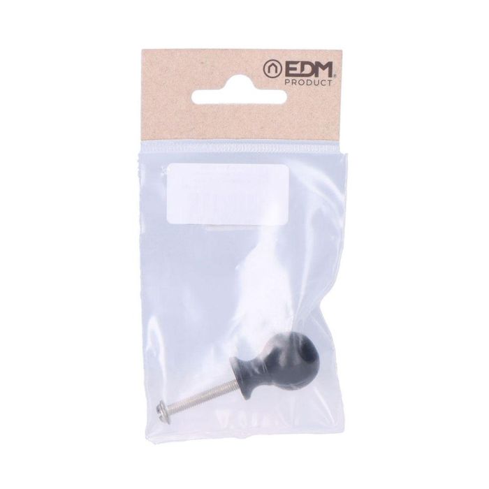 Edm Pomo Bola 18mm Acero Negro 1