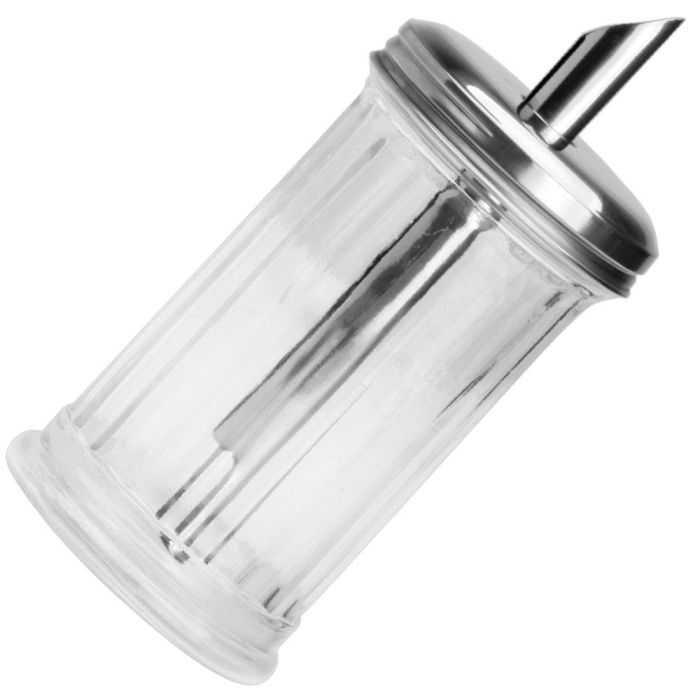 Home Deco Factory Chandeleur Dispensador Azúcar Bote Cristal con Tapa Metálica 275 Ml 1 Home Deco Factory Chandeleur Dispensador Azúcar Bote Cristal con Tapa Metálica 275 Ml 1