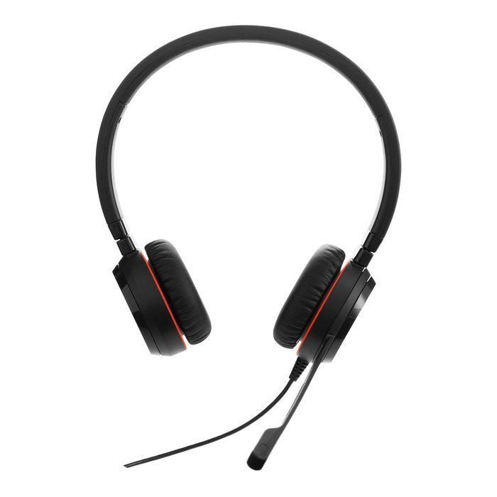 Jabra EVOLVE 30 II MS Stereo Auriculares profesionales con cable USB y jack para llamadas y música, certificado Skype/Cisco