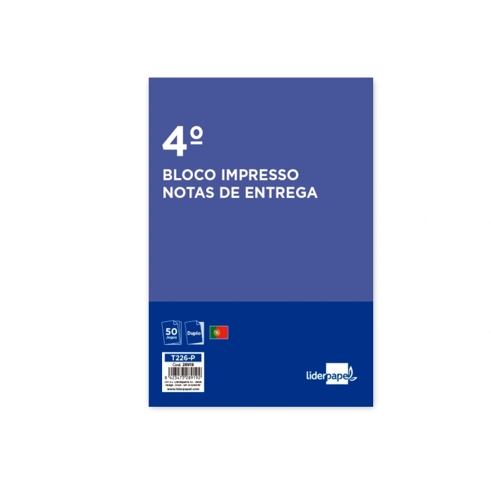 Liderpapel Talonario Entregas Cuarto 226 Duplicado Portugues 40x210x145mm 1