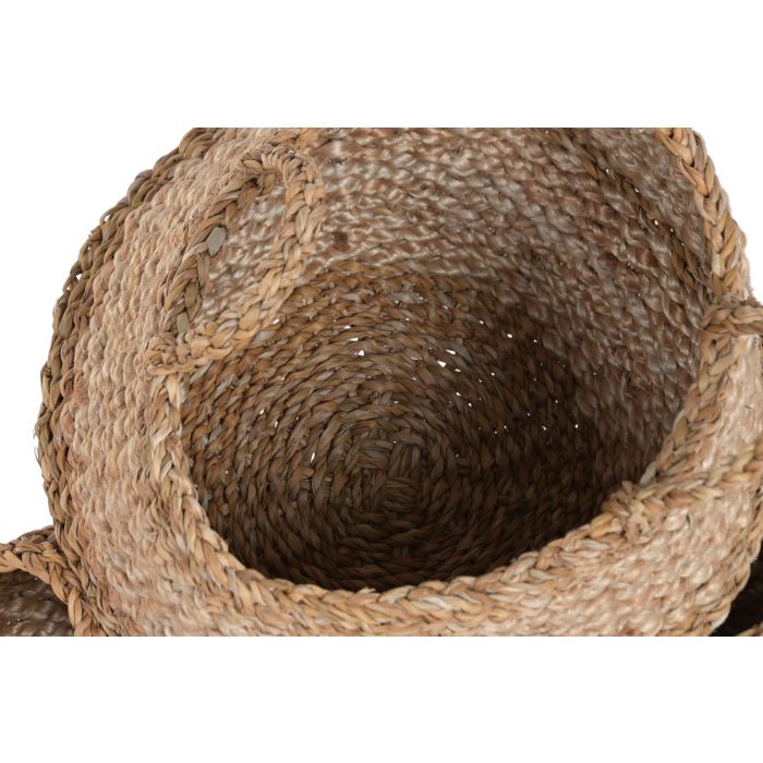 DKD Home Decor Cesta Natural Seagrass Yute 45x34x45 cm Set de 2 2