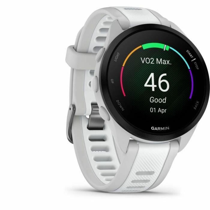 Garmin GAR1709167173226 Reloj GPS Inteligente Forerunner 165, Pantalla 1.2", Blanco con Pulsera Blanca y Gris Claro 3 Garmin GAR1709167173226 Reloj GPS Inteligente Forerunner 165, Pantalla 1.2", Blanco con Pulsera Blanca y Gris Claro 3