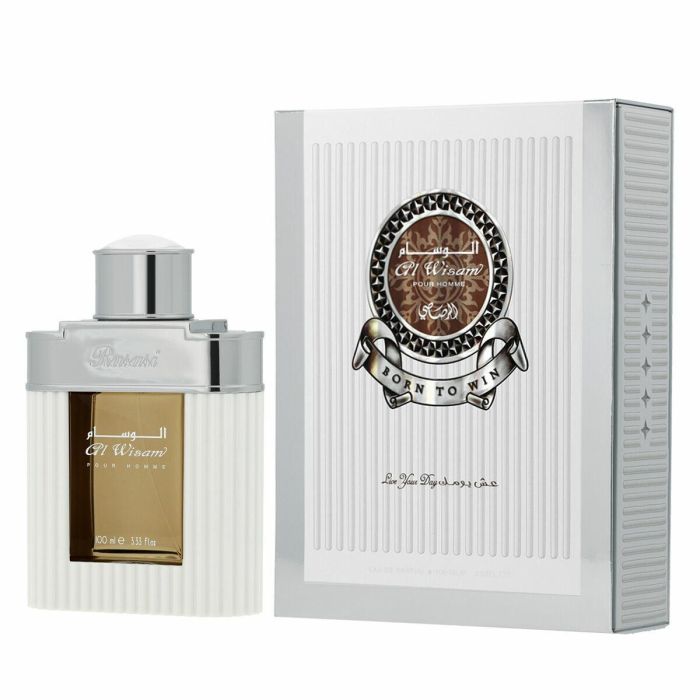 Rasasi Al Wisam Day Born to Win Eau de Parfum 100 ml - Fragancia Masculina Opulenta y Distinguida