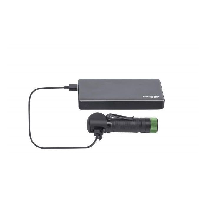 GP CHR35 Linterna Frontal y Linterna Recargable Multiusos 600lm