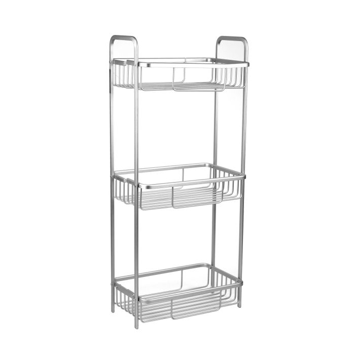Confortime Estantería Baño 3 Bandejas Alluma, 29 x 18 x 65.5 cm (4 Unidades) 2