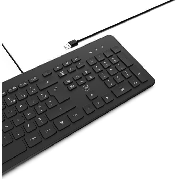 MOBILITY LAB ML304250 - Teclado empresarial para PC con cable con 2 concentradores USB integrados - Negro 1 MOBILITY LAB ML304250 - Teclado empresarial para PC con cable con 2 concentradores USB integrados - Negro 1