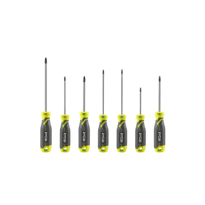 Ryobi RHSDS7PC Juego de 7 Destornilladores Magnéticos