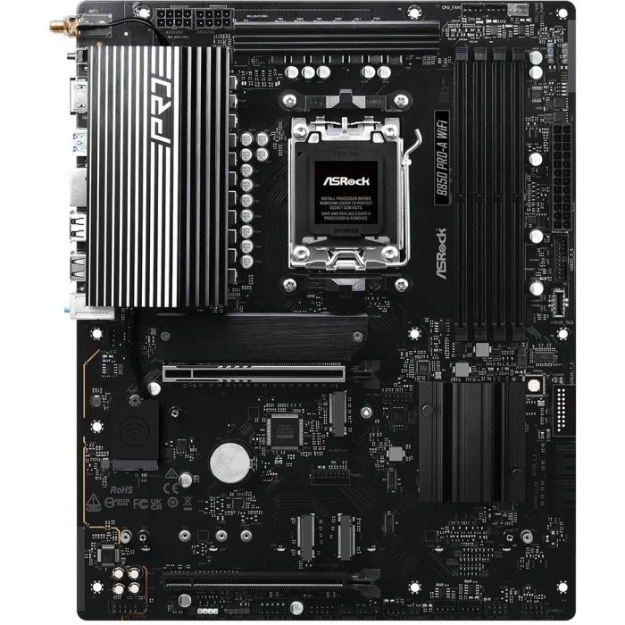 ASRock B850 Pro-A WiFi AMD B850 Socket AM5 ATX - Compatible con AMD Ryzen 7000/8000/9000 Series, DDR5-SDRAM, 90-MXBQN0-A0UAYZ 1 ASRock B850 Pro-A WiFi AMD B850 Socket AM5 ATX - Compatible con AMD Ryzen 7000/8000/9000 Series, DDR5-SDRAM, 90-MXBQN0-A0UAYZ 1
