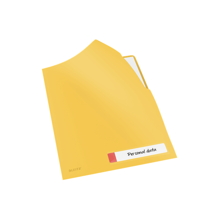 Dosier Angulo Recto Leitz Cosy Pp Reciclable Semi Opaco A4 Amarillo Pack De 3 2