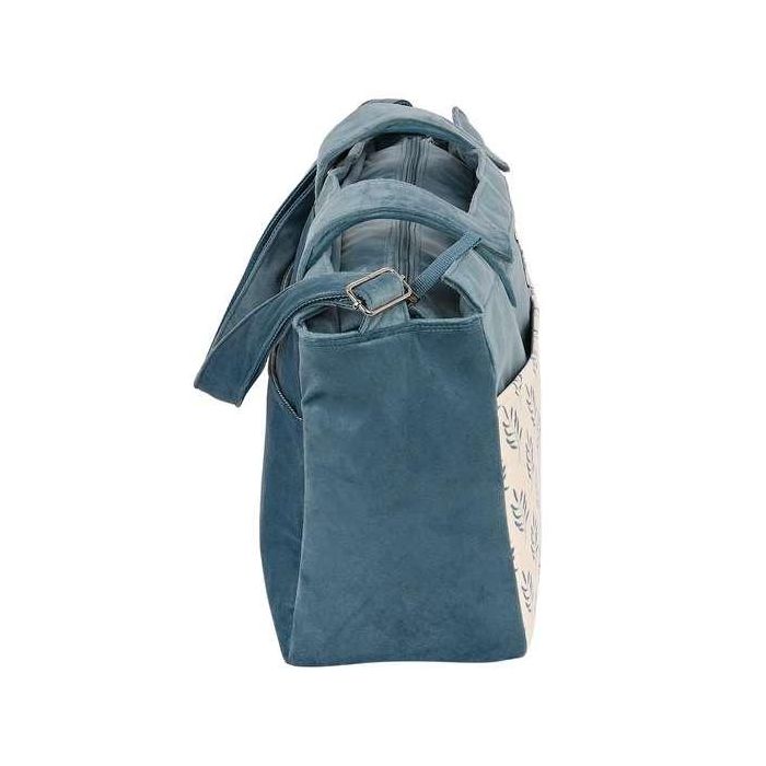 Bolso Cambiador de Pañales Safta Leaves Turquesa (46 x 26 x 15 cm) 7