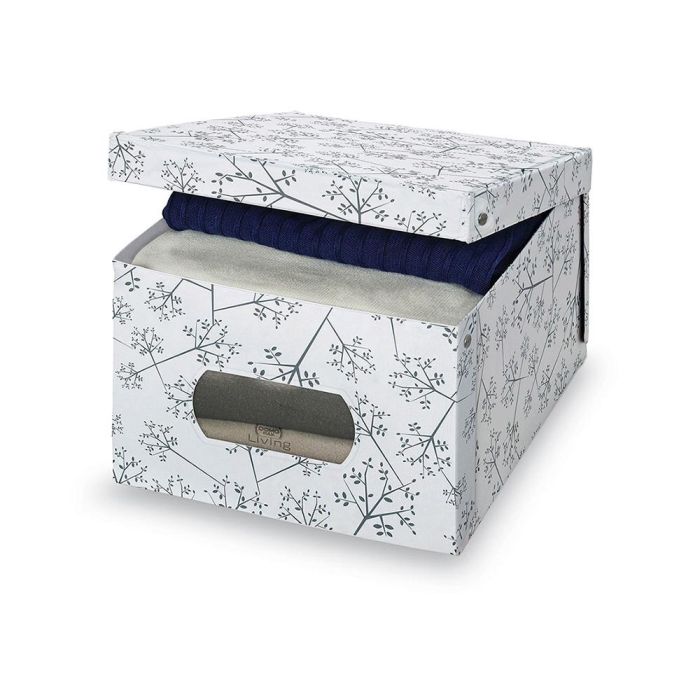 Domo Pack Living Caja guarda ropa vinilo Bon ton 39 x 50 x 24 cm 0 Domo Pack Living Caja guarda ropa vinilo Bon ton 39 x 50 x 24 cm 0