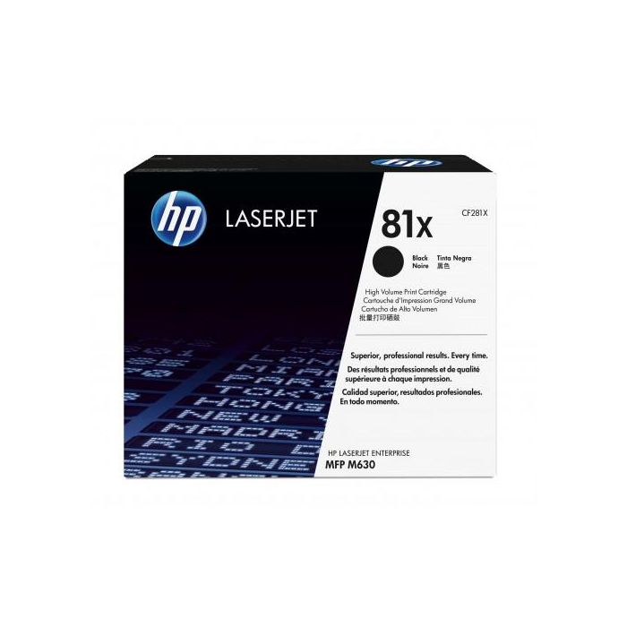 HP LaserJet M605 Toner Negro Alta 81X 25.000 paginas alta capacidad