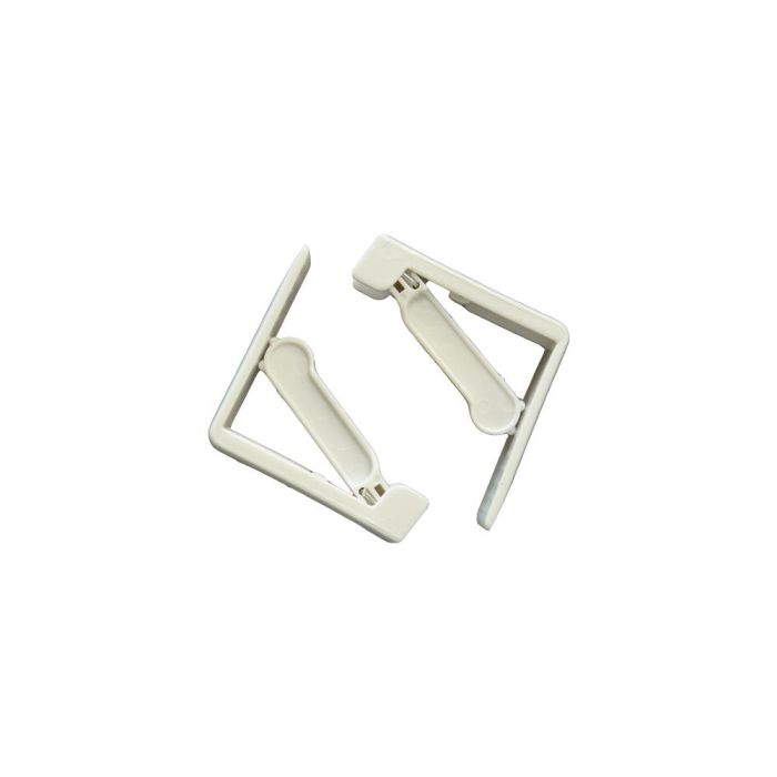 Metaltex Pack 4 Sujetamanteles Ajustable con Muelle, Blanco, Polipropileno 0 Metaltex Pack 4 Sujetamanteles Ajustable con Muelle, Blanco, Polipropileno 0