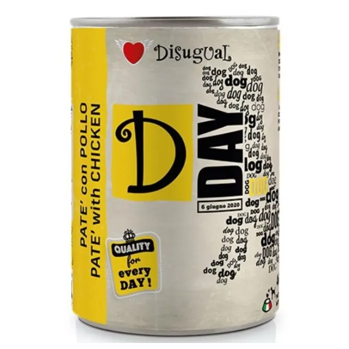 Disugual D-Day Dog Pollo 6x400 gr