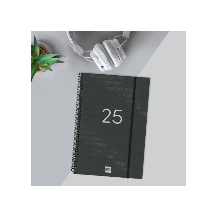 Finocam Agenda Anual Year Espiral E11-165x242 mm 1Dp Negro 2025 1